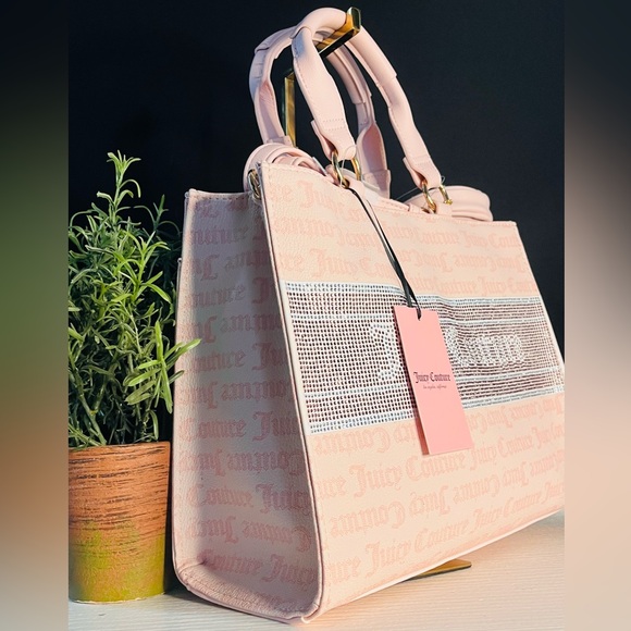 Juicy Couture Powder Blush Tote Crossbody Bag w Coin Purse NWT - Picture 4 of 8